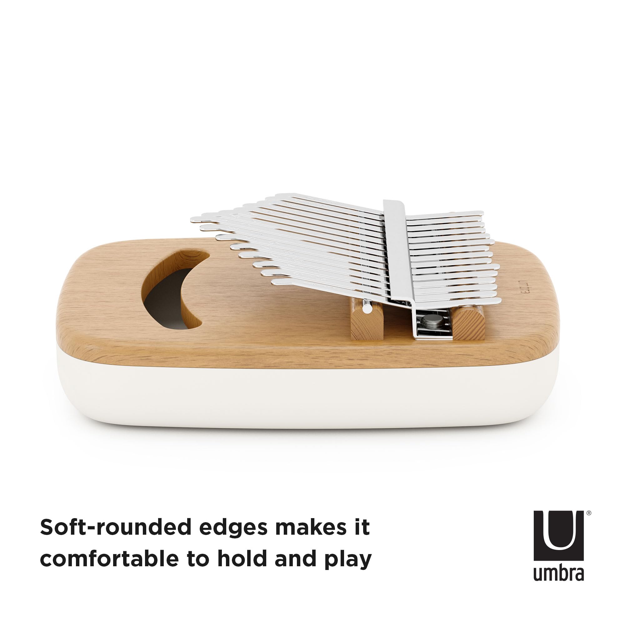 Umbra Strumba Kalimba Pianoforte a pollice, Faggio, Bianco/naturale