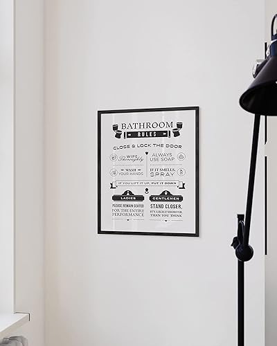 Miniatura 144 de HAUS AND HUES Decoración Divertida de Baño – Arte de Pared de Barba y Mullet, Letrero Humorístico de Baño, Impresión de Pared Divertida para Baño o