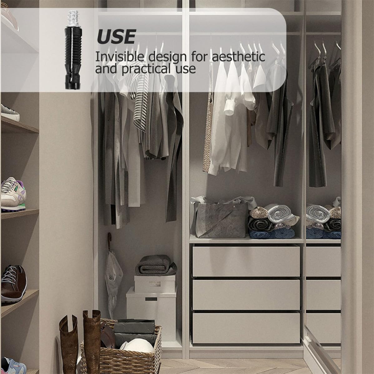 100pcs Concealed Furniture Connectors for Beds and Wardrobes