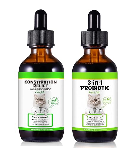 Cat Constipation & Gut Health Bundle - Probiotic Laxative Drops