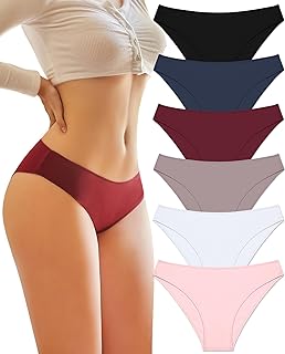 BeReady Underwear Women Cotton Ladies Knickers Multipack Pants for Women Low Rise Stretchy Briefs Breathable Hipster Panties Pack of 6