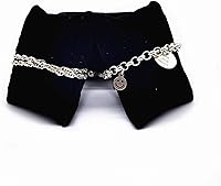 Vista 2 de 10 piezas de terciopelo pequeño pulserareloj almohada joyería exhibiciones (negro)