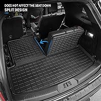 Vista 4 de Dattumar Tapete de carga compatible con Ford Explorer TPE 2020 2021 2022 2022 2023 2024 Alfombrilla protectora de asiento trasero para 6 y 7