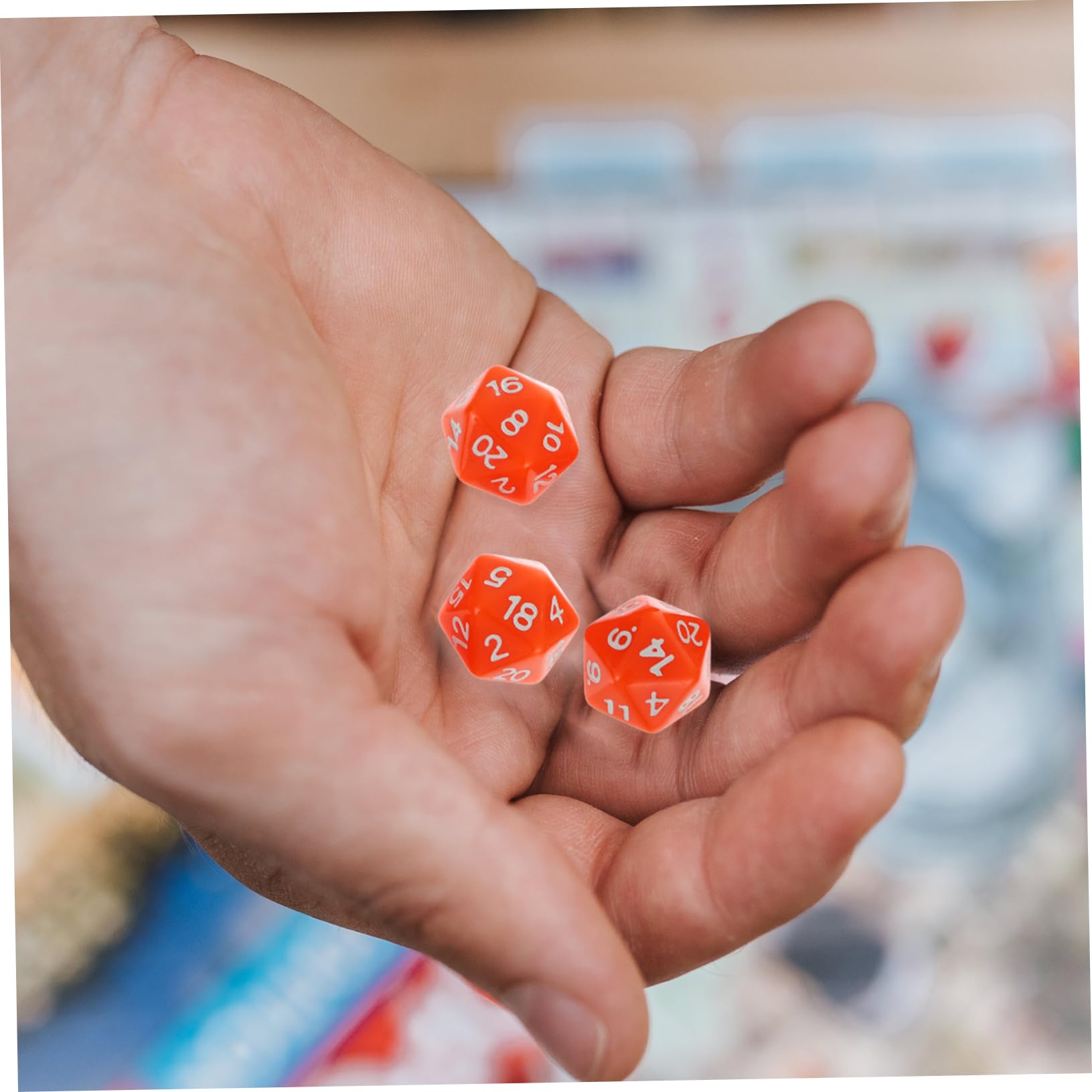 VICASKY 5sets Dadi Poliedrici Colorati Da Gioco Facce Accessori Divertenti Per Giochi Da Tavolo e Feste Con Supporto Per Dadi Per Famiglie e Amici