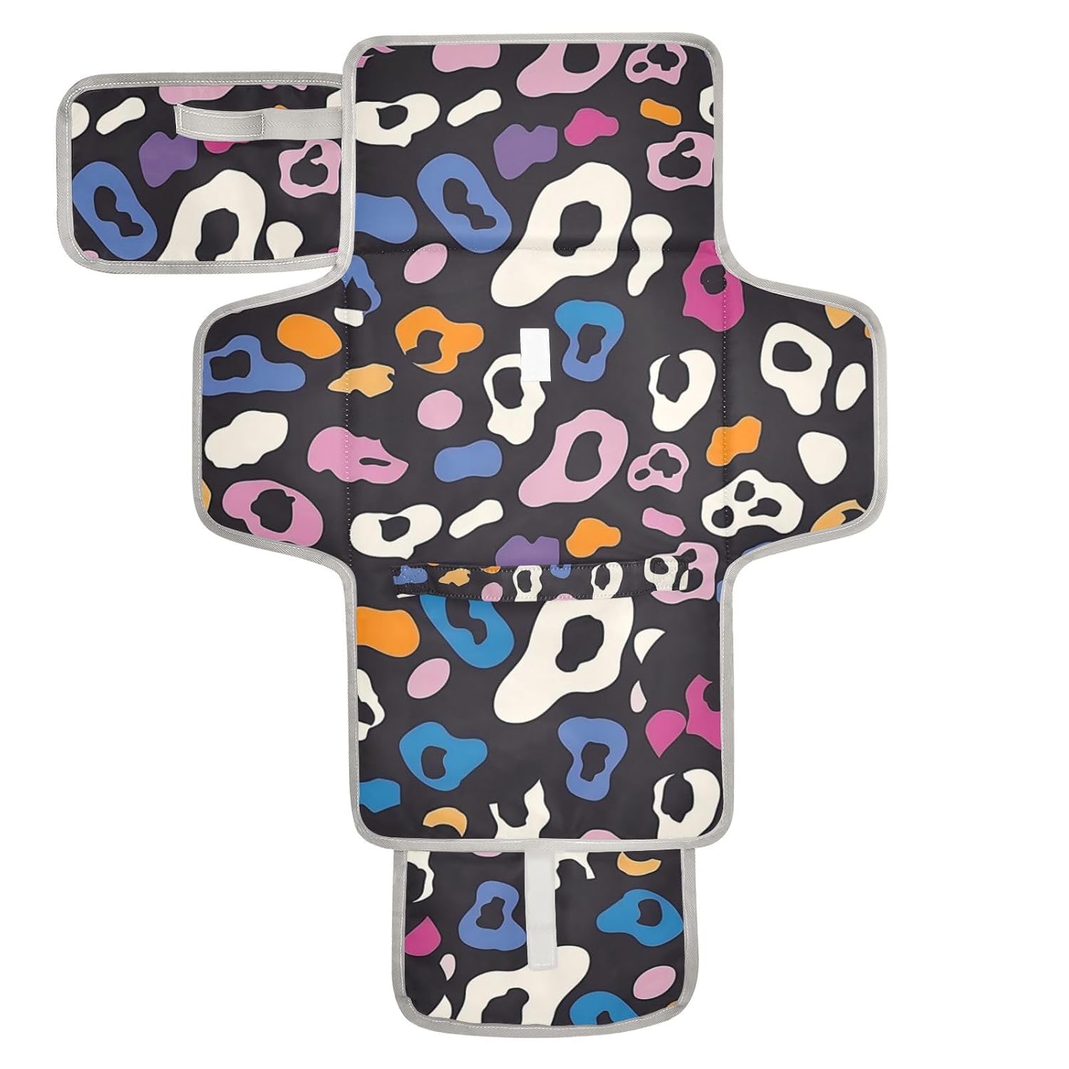 Cheetah Colorful Reusable Baby Changing mat with Tissue Pocket Diaper Changing pad Portable Lightweight & Foldable Changing Station cambiador de pa?ales para Bebes