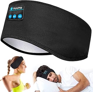 Headband Headphones – Wireless Sport and Sleep Headphones Headband – Sweatproof Music Bluetooth Headband - Comfortable Soft Sleeping Headphones – Cool Gadgets for Men Women – Universal Fit