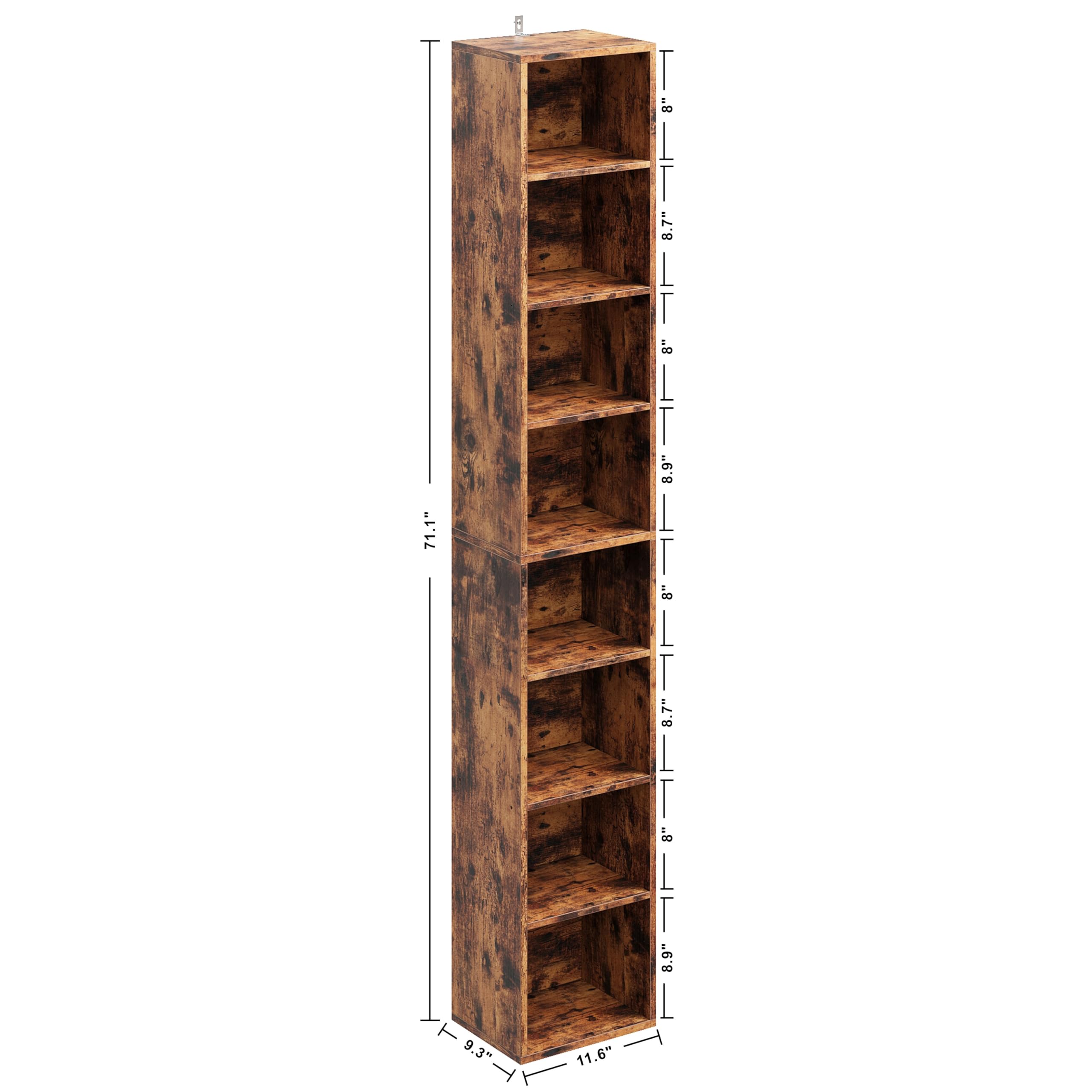 Amazon.com: IRONCK Bookshelves and Bookcases Floor Standing 8