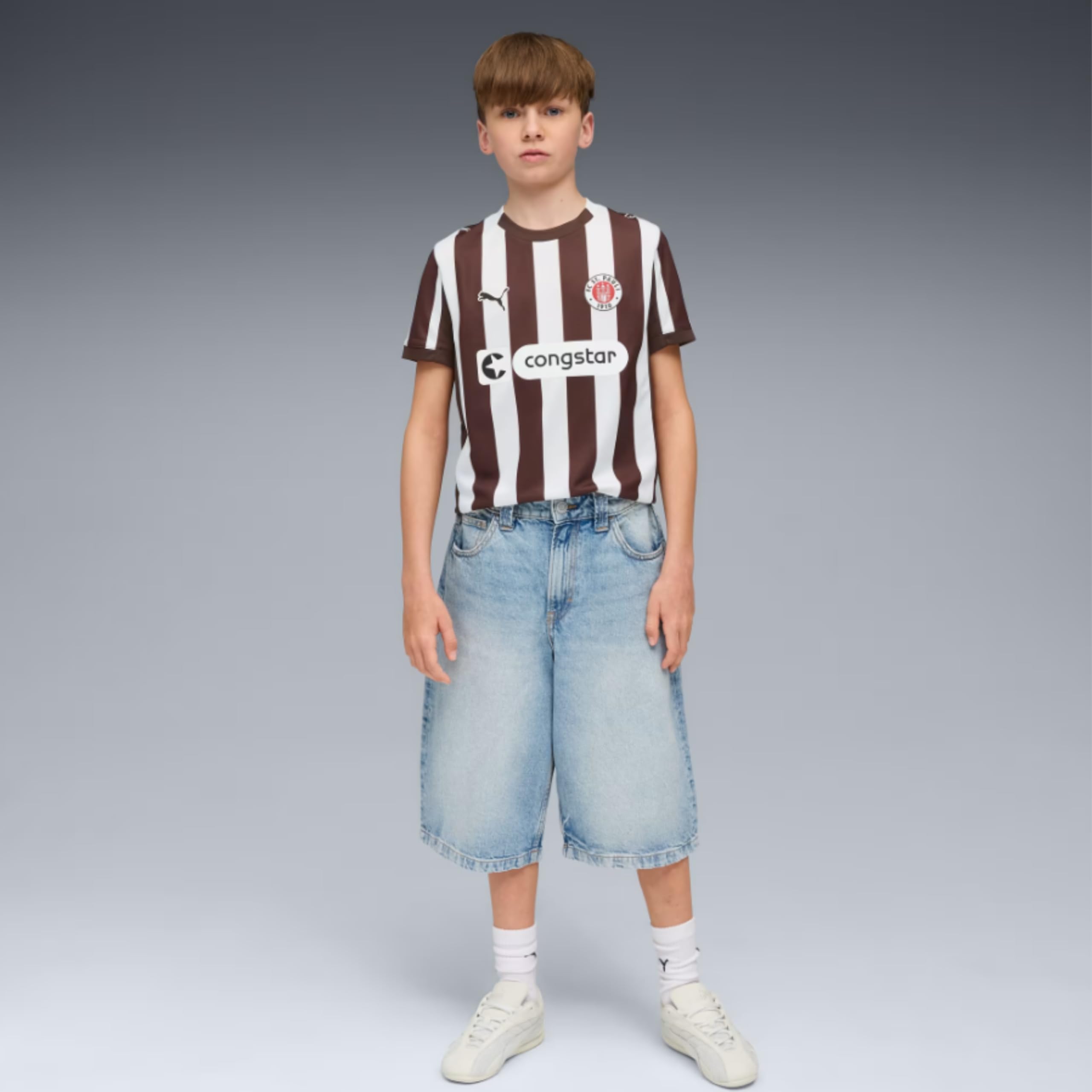 PUMA Original St. Pauli Trikot Kinder [Home 25/26] Offizielles St. Pauli Trikot [Spieler oder Personalisiert] Sport Sportbekleidung Fussball Geschenke Jungen Mädchen Fußball Fanartikel Kinder