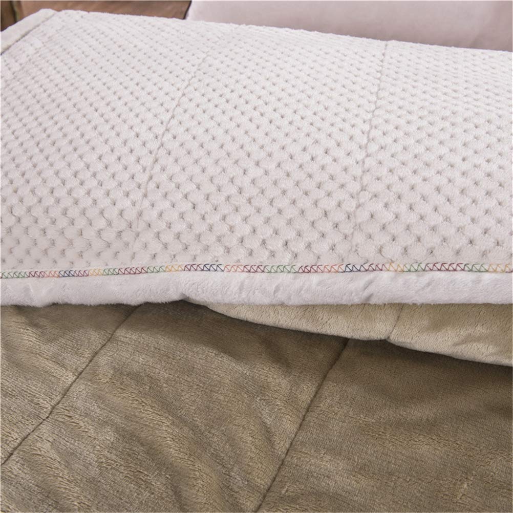 Fleecedecke in Reisegröße – superweiche, flauschige Bettdecke, warme Decke für perweiche, flauschige Bettdecke, warme Decke für das Sofa, Weihnachtsdecke, elfenbeinfarbene Decke, Tagesdecke