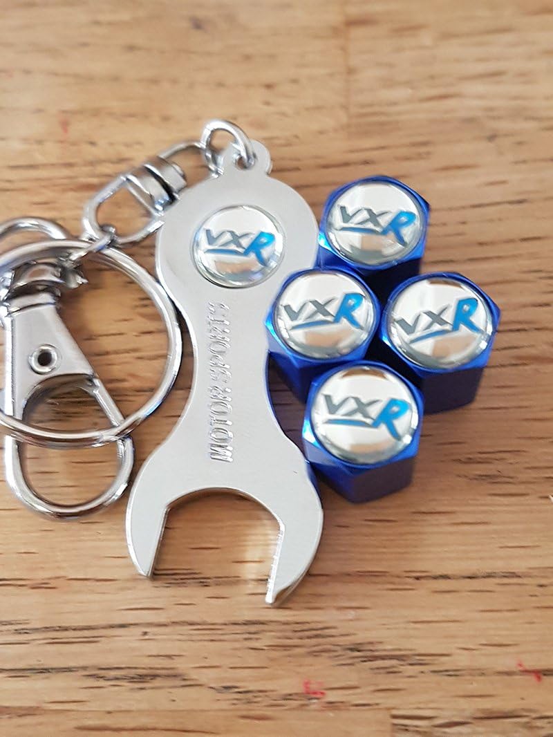 Speedcraft VAUXHALL VXR blue top black car tire valve stem