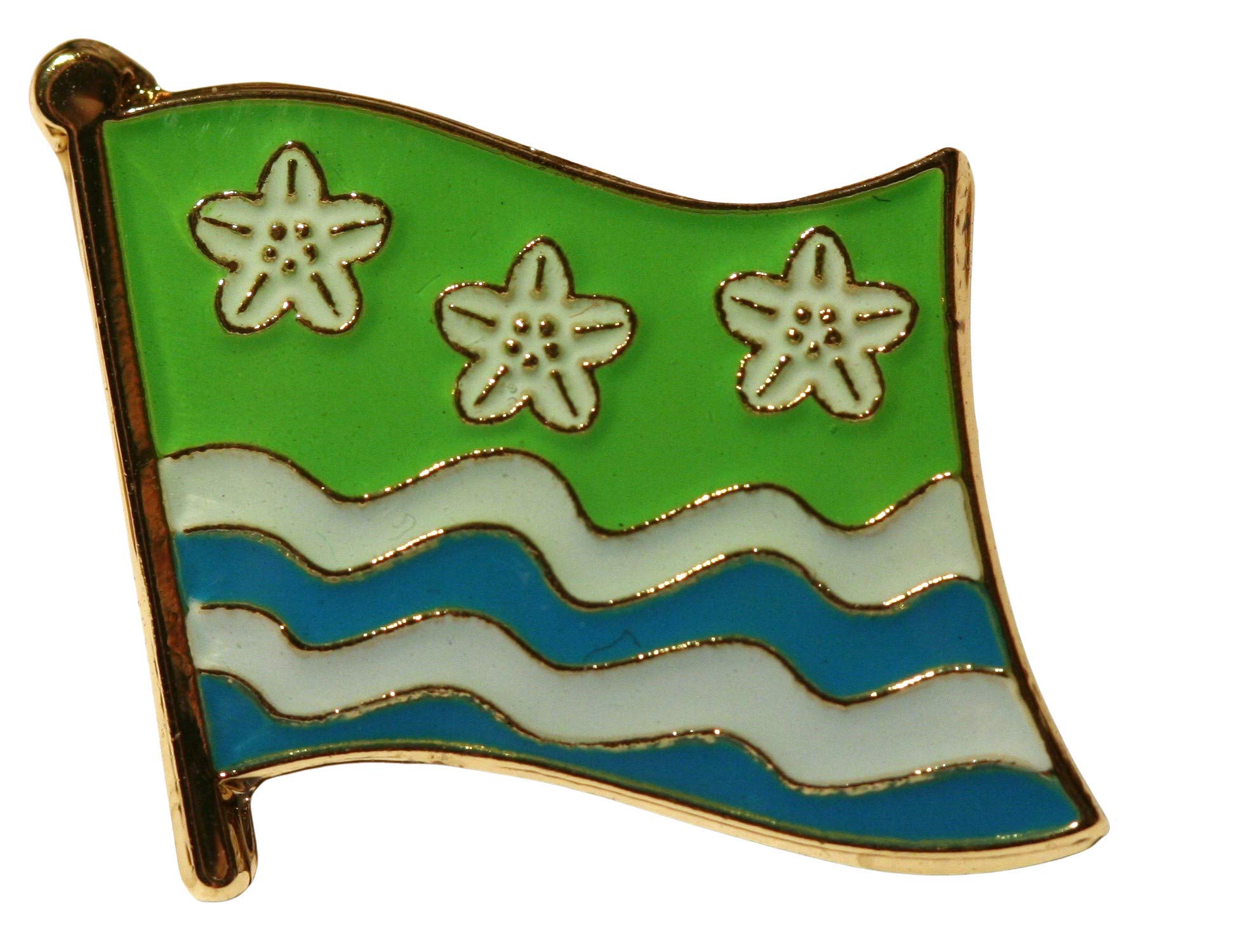 Buxton's Badges Multiple Cumberland County Flag Pin Badge