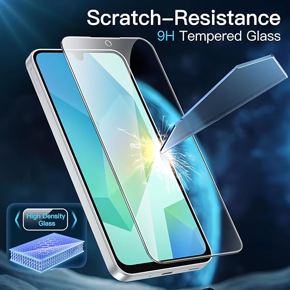 JETech Samsung Galaxy A16 Screen Protectors (Pack of 3)
