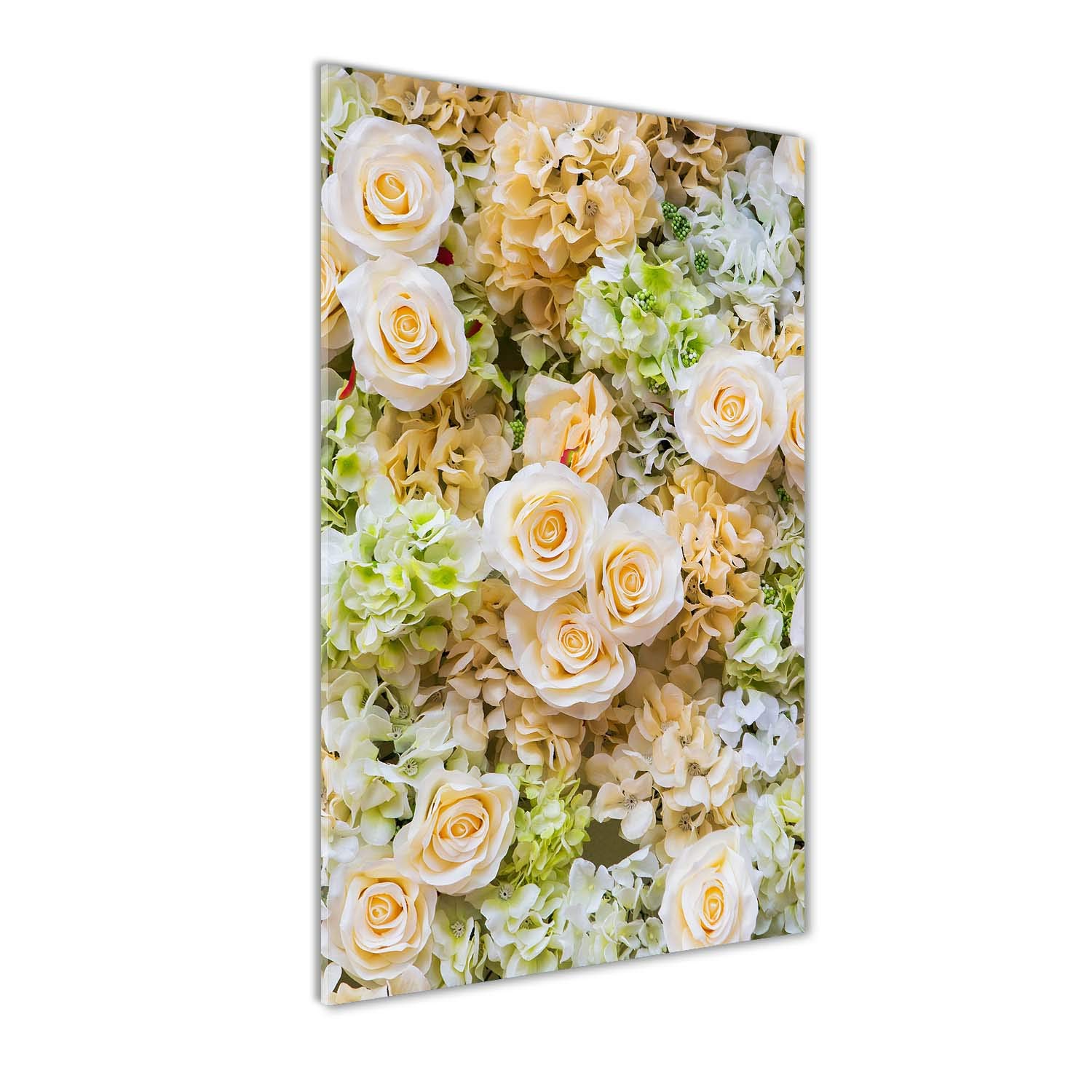 Tableau en Plexiglas Fleurs de Mariage Orange pour Lumineux Salon Moderne 70x140