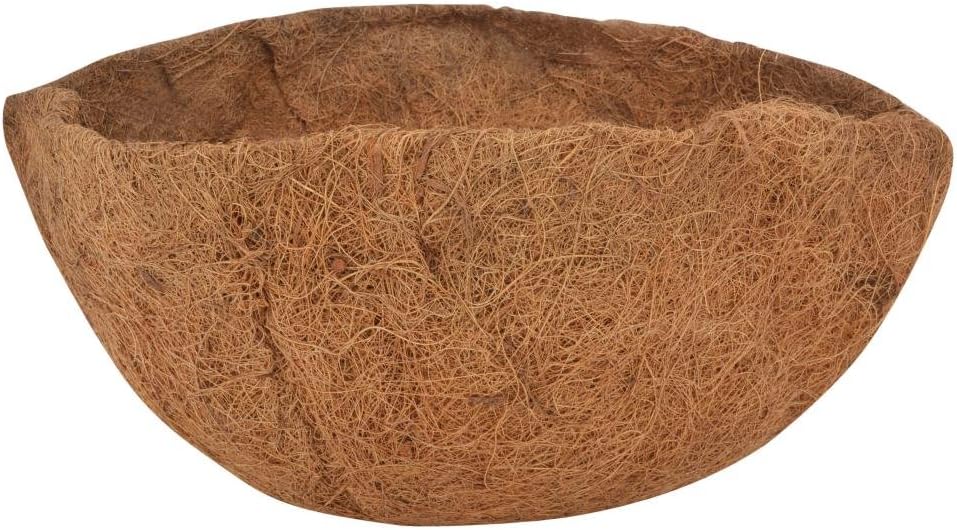 Esschert Design 14" Coconut Fiber Hanging Basket Liner, Brown