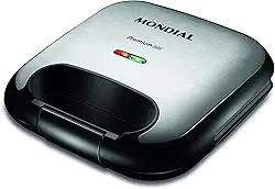 Sanduicheira Mondial, Premium Inox, 220V, Preto/Inox, 750W - S-25