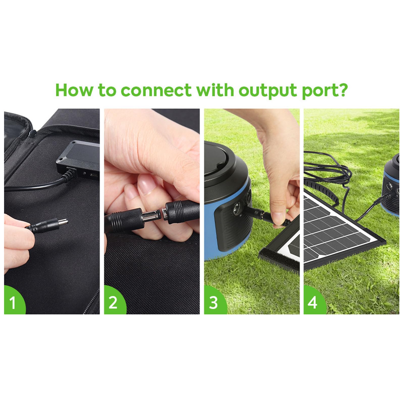 FLEXMAN 60W Portable Foldable Solar Panel, Monocrystalline Panel Solar Portatil Kit with DC 18V Output Dual USB a Port Type C Port for Camping Hiking Backpacking