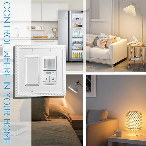 Miniatura 4 de Cubiertas de interruptor de luz para placa de pared, cubiertas de salida de tamaño mediano, cubiertas decorativas para placa de interruptor GFCI,