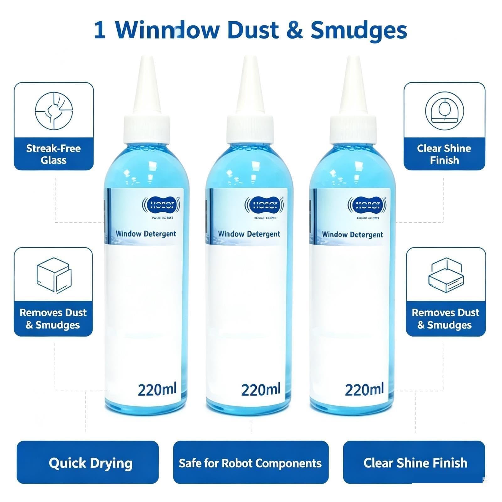 220ml.Compatible con HOBOT S7 Pro/S6 Pro/2S/298/168/188/198/358/R3