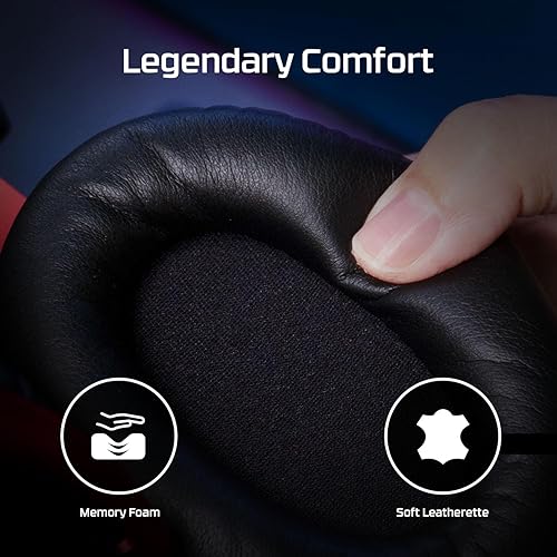 Miniatura 6 de HyperX Cloud II - Auriculares para videojuegos, sonido envolvente 7.1, almohadillas de espuma viscoelástica, marco de aluminio, con micrófono, para