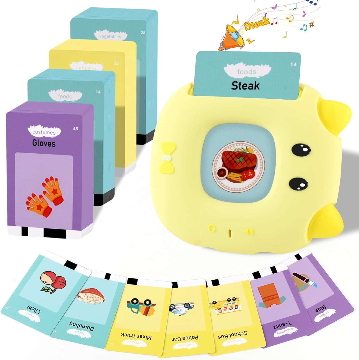 Talking Flash Cards Toddler Learning Toys with 224 Sight