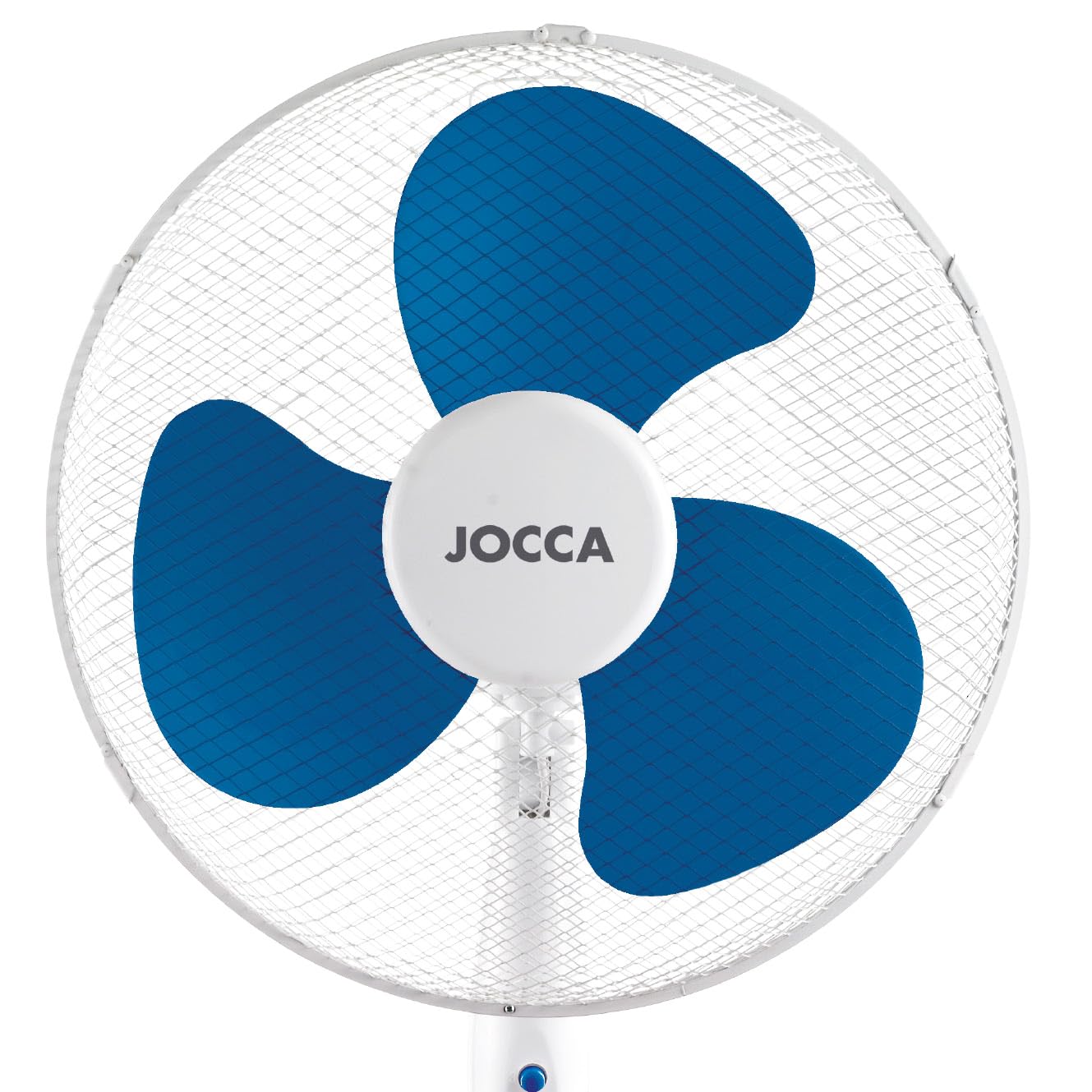 Jocca - Ventilatore da terra 40W| 3 velocità | Testa reclinabile con oscillazione di 90º | Diametro 40 cm | Altezza regolabile | 3 lame | Silenzioso