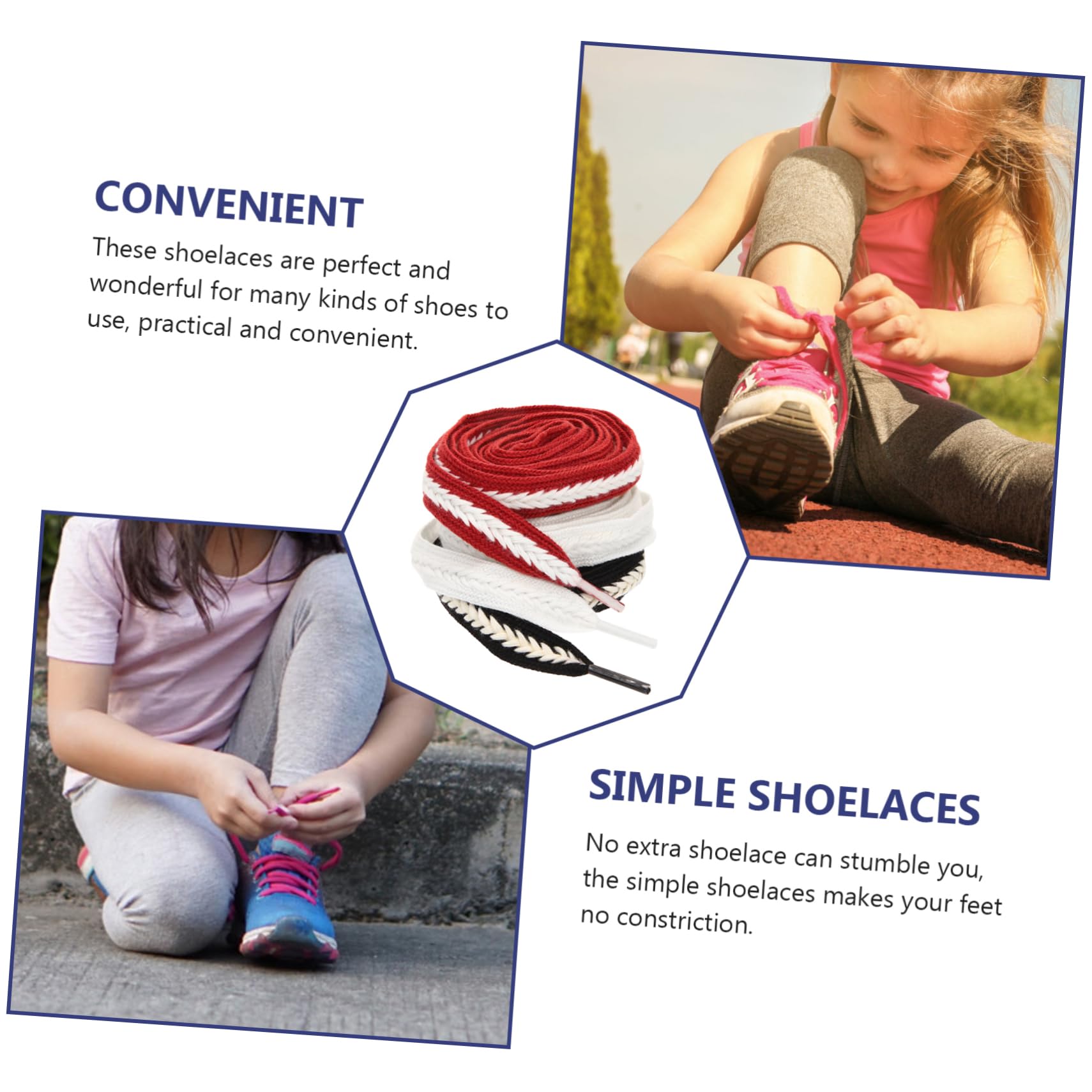15pares Flat Wide Shoe Lace Replacement for Sneakers Casual Shoes and Boots and Stylish