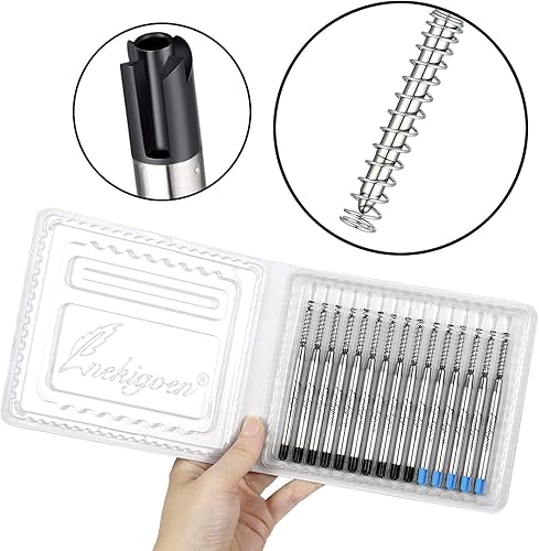 Miniatura 8 de Parker - Recambios de bolígrafo compatibles con la mayoría de marcas de bolígrafos con escritura suave, repuesto de resorte compatible con Waterman