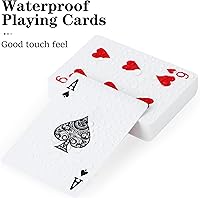 Vista 2 de Plastic Playing Cards Waterproof Playing Cards 2 Pack,Decks of Poker Cards Set for Adults,Poker Size Regular Index,Suitable for Various Cards 1