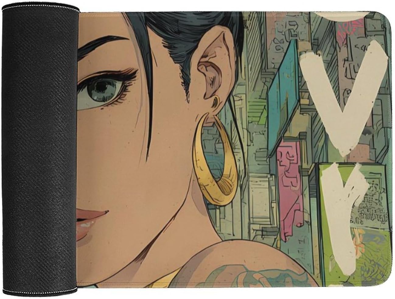 Anime Womens Desk Mat Gaming Mouse Pad Accessories Non-Slip 30x60cm image 3