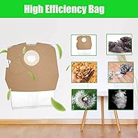 Vista 3 de Paquete de 10 bolsas de vacío HEPA de repuesto compatibles con aspiradora comercial Clean Obsessed CO711 y Perfect C105