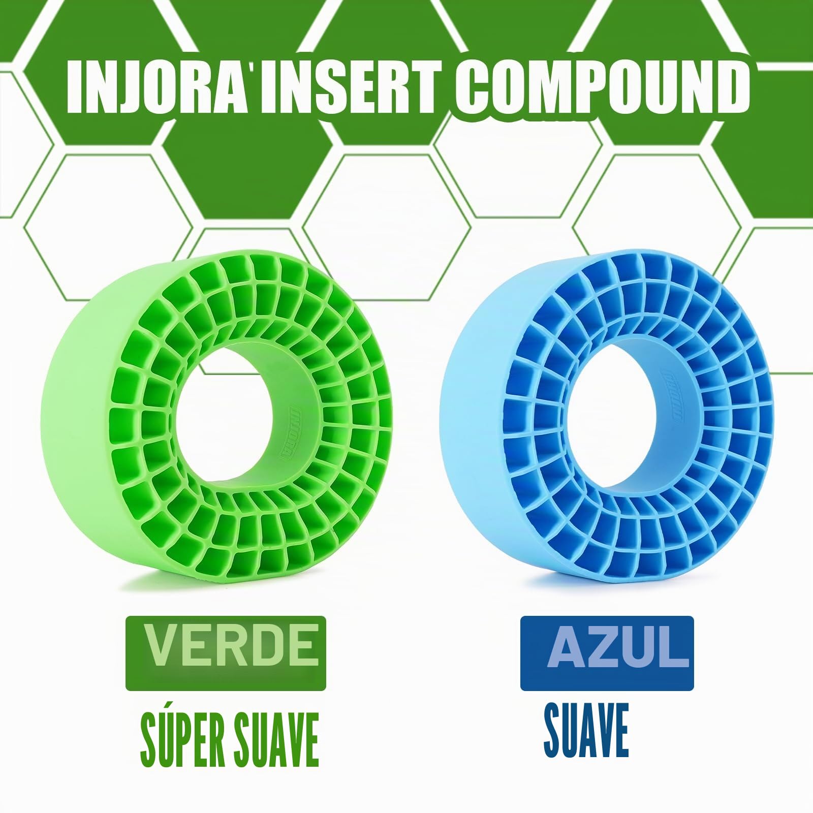 INJORA 4PCS Inserto de Goma de Silicona para Neumáticos de 146-149mm (5,75" OD) 2.2"