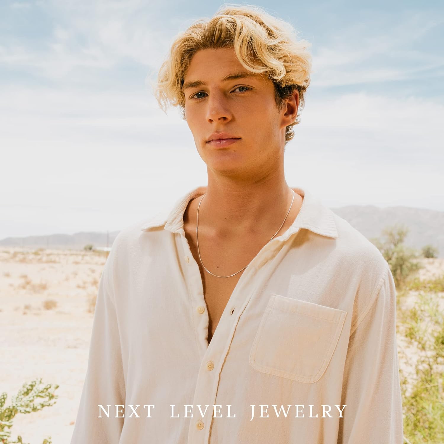 Next Level Jewelry Italian Sterling Silver Box Chain Necklaces, Women's Thin Sterling Silver Chain