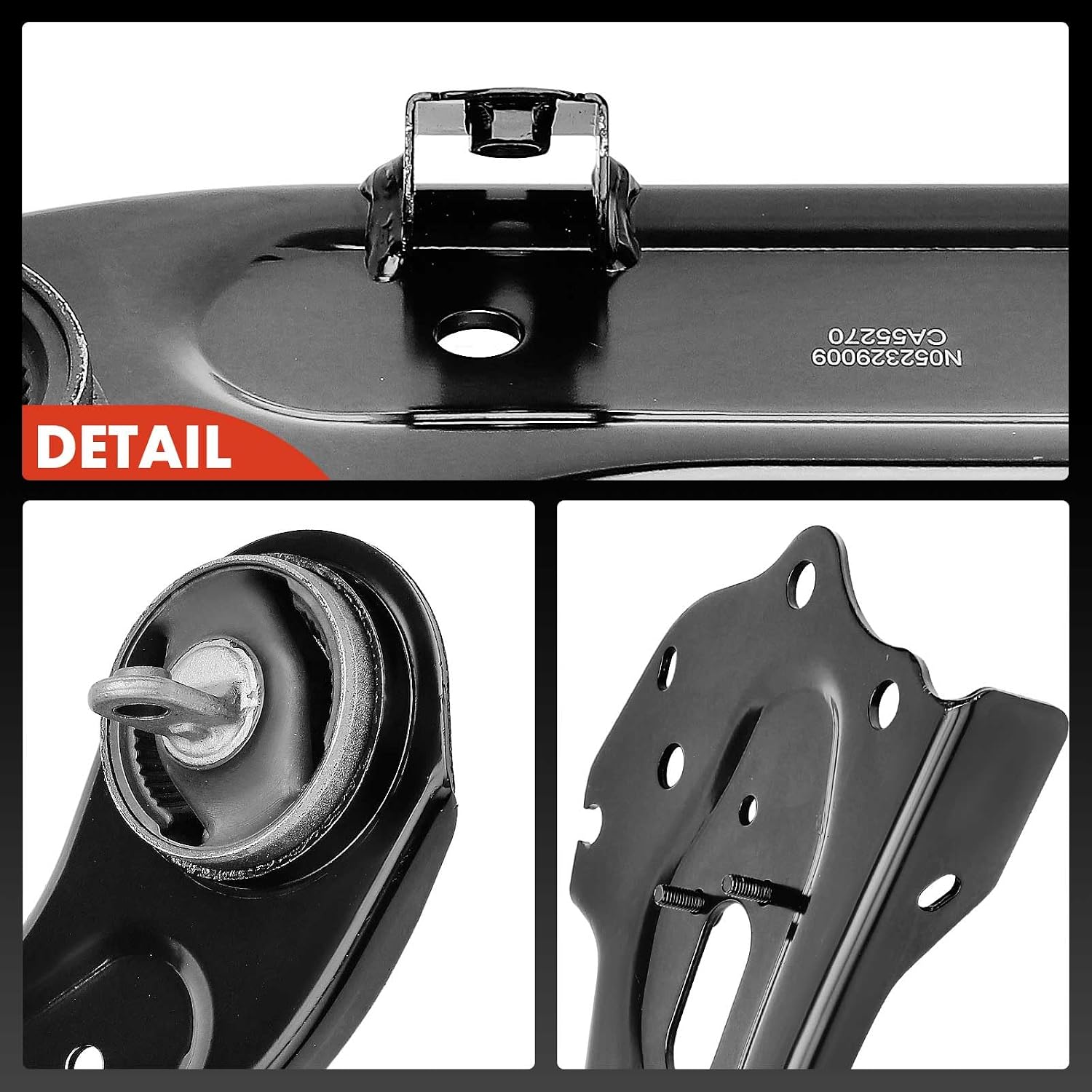 A-Premium 2 x Rear Suspension Trailing Arm, with Bushing, Compatible with Hyundai Sonata 2015 2016 2017