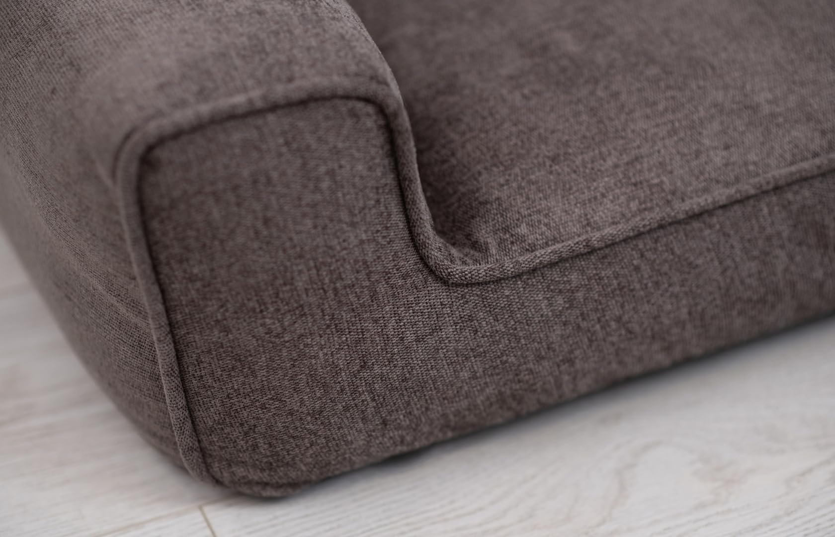 exclusiveBED legowisko ortopedyczne dla dużego psa Sofi | Elegancka kanapa dla psa z antypoślizgowym spodem | Ściągany pokrowiec | Materac z memory foam | Zmywalna tkanina (XXL,Brąz)