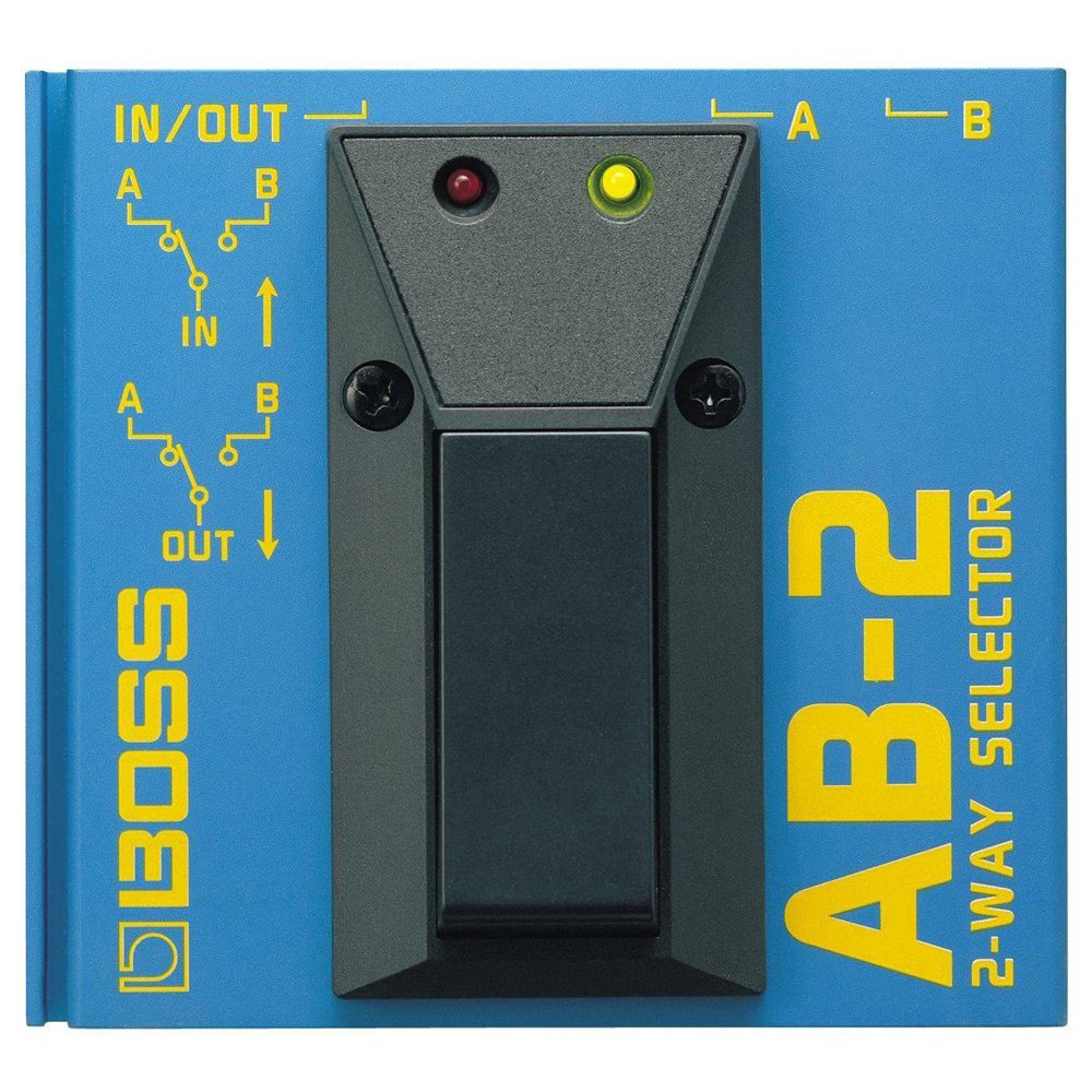 BOSS AB-2 Two-Way Selector Footswitch (AB-2), Blue