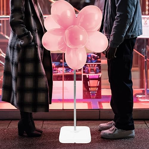 Miniatura 8 de EXCEART 1 Set Balloon Column Stand Kits Balloon Telescopic Rod Stand Kit Adjustable Balloon Tower Pillar Plastic Balloon Holder for Wedding Baby