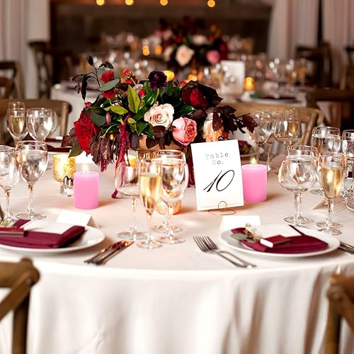 Miniatura 8 de Paquete de 12 velas de pilar rosas de 2 x 3 pulgadas para el día romántico de San Valentín, velas de columna sin perfume para el hogar,