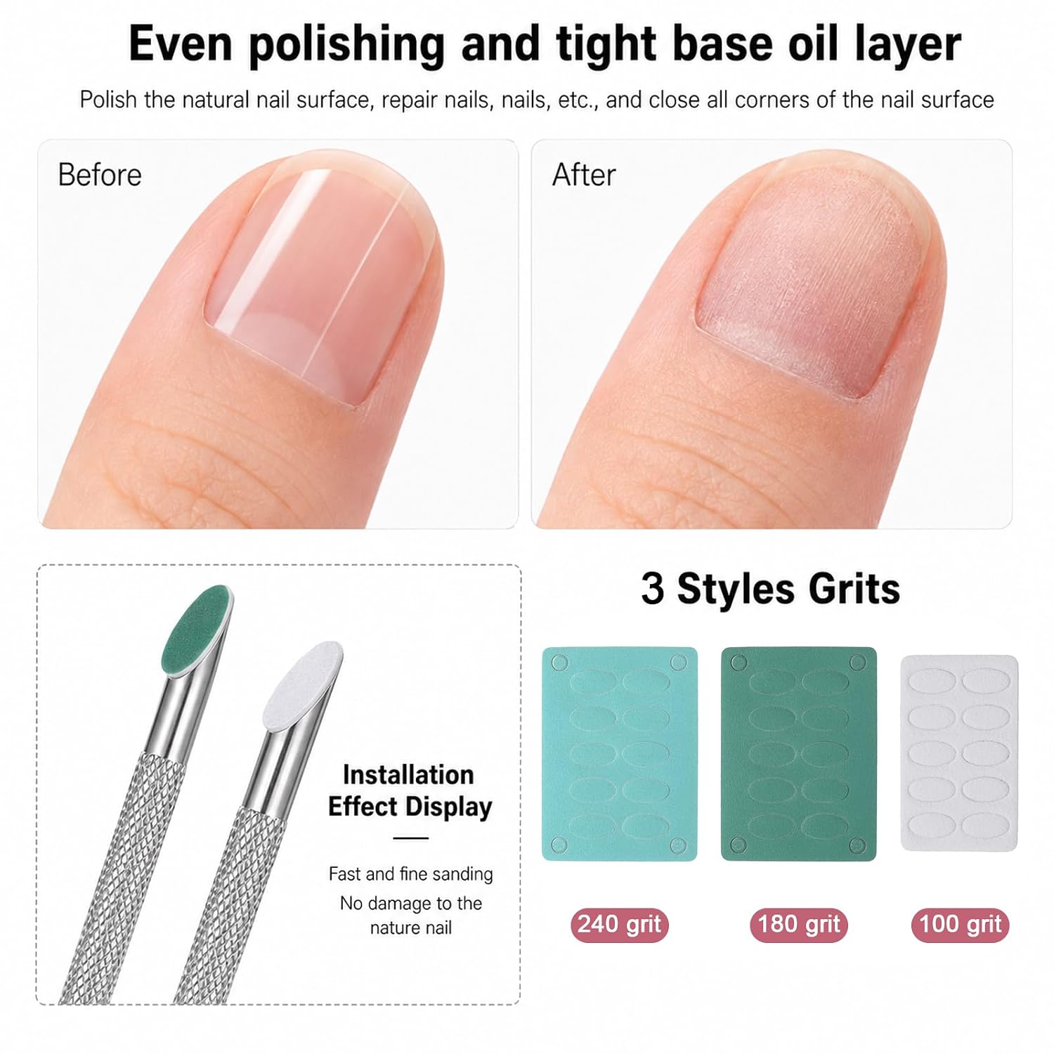 Pre-treatment Cuticle Pusher, Cuticle Pusher with 2 Ends
