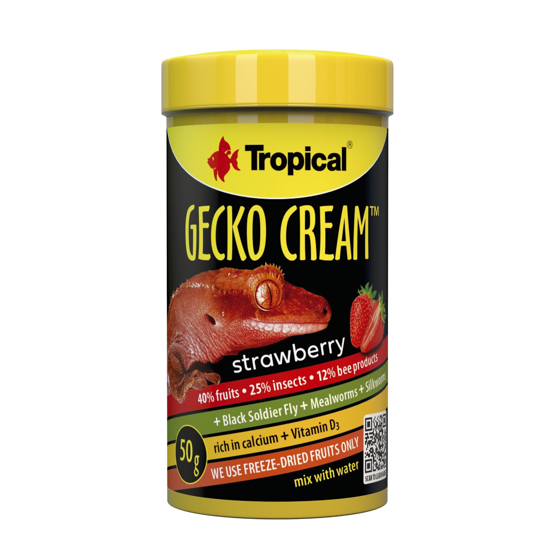 Gecko Cream Strawberry 100ml