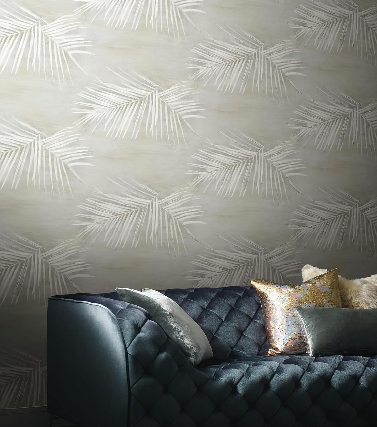York Wallcoverings Aviva Stanoff Endless Summer Grey Premium Peel and Stick Wallpaper, PSW1556RL