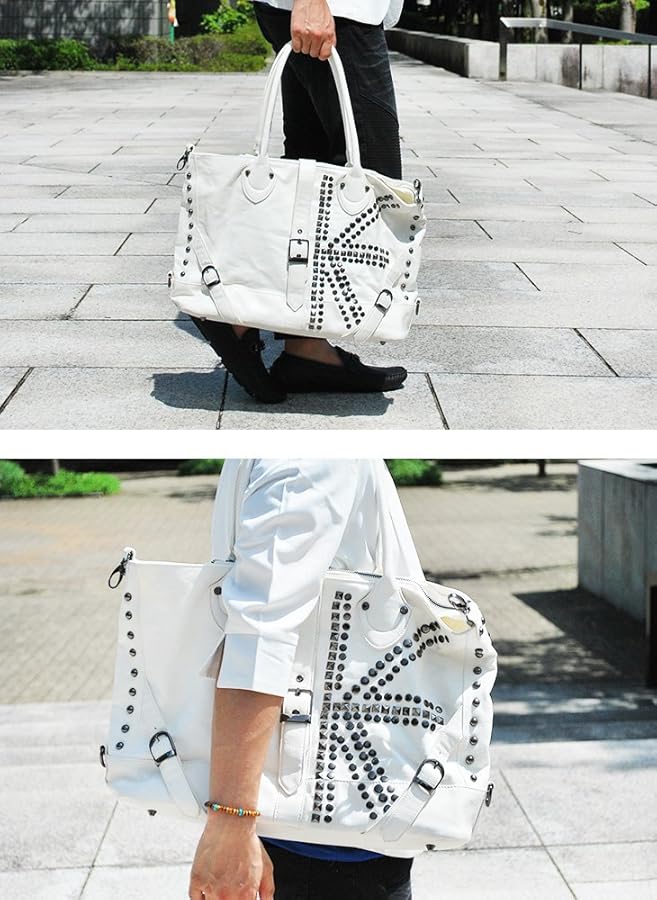 Amazon | [LOHAS] (ロハス) ユニオンジャックスタッズボストンバッグ