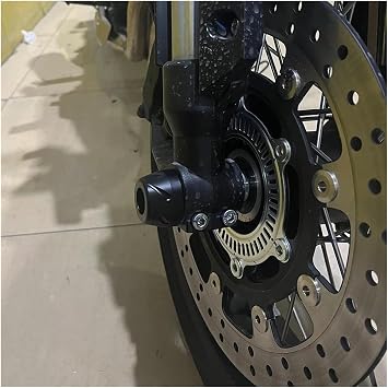 Frame Protector Crash Slider For Aprilia RS660 TUONO 660 2021-2023 Motorcycle Front Rear Wheel No Cut Collision Sliders Anti Falling Protectors Falling Crash Protector(Front Axle)