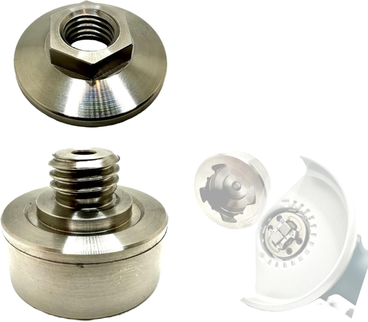 Adapter for XLOCK to 5/8-11 Thread, Includes Flange Lock Nut, for Angle Grinder Cutting Blade, Flap Discs, Diamond Core Drill Bit