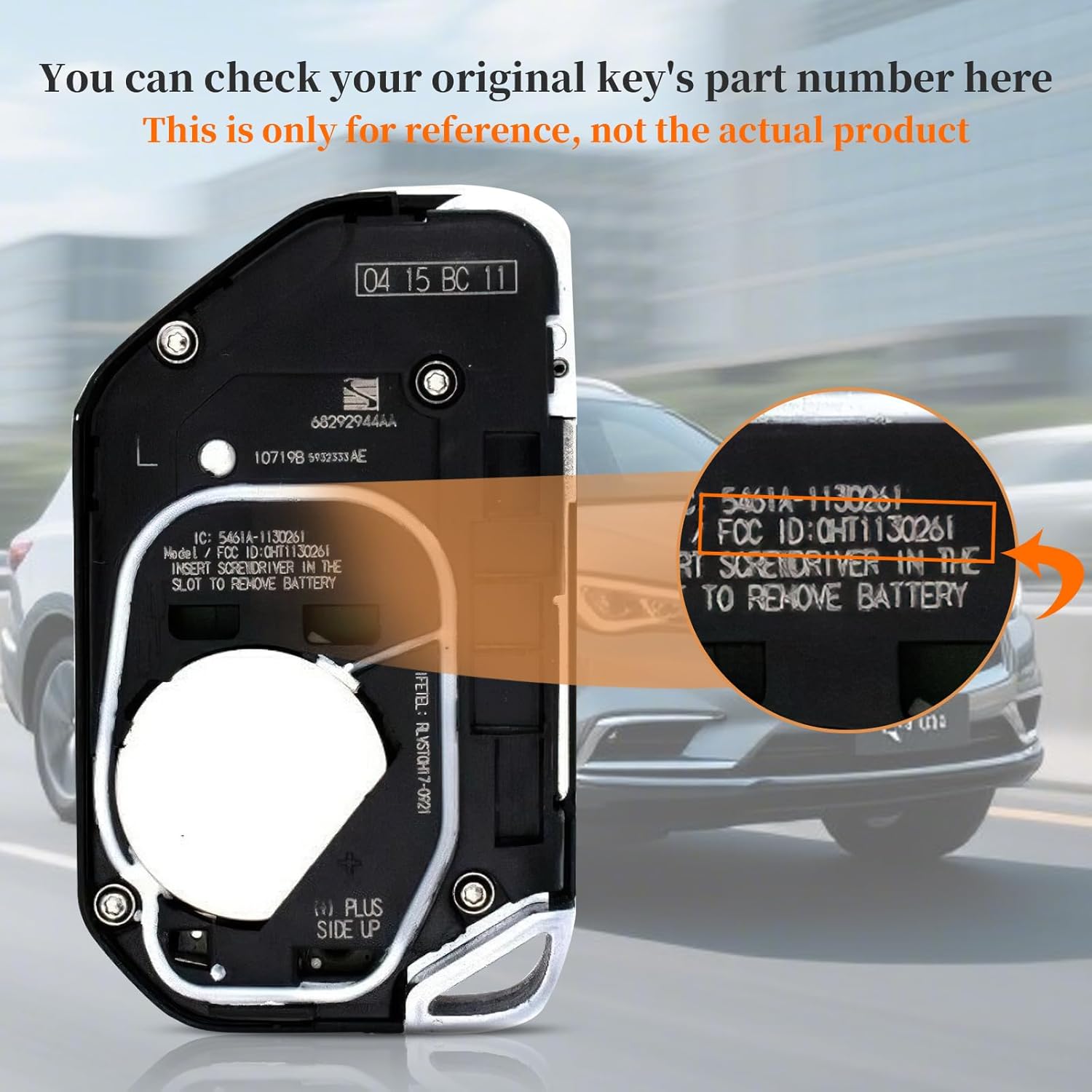 Keyecu Flip Key Fob Replacement for Jeep Wrangler 2018-2024 Jeep Gladiator 2020-2025 Keyless Entry Remote Car Key 4 Buttons FCC ID:OHT1130261