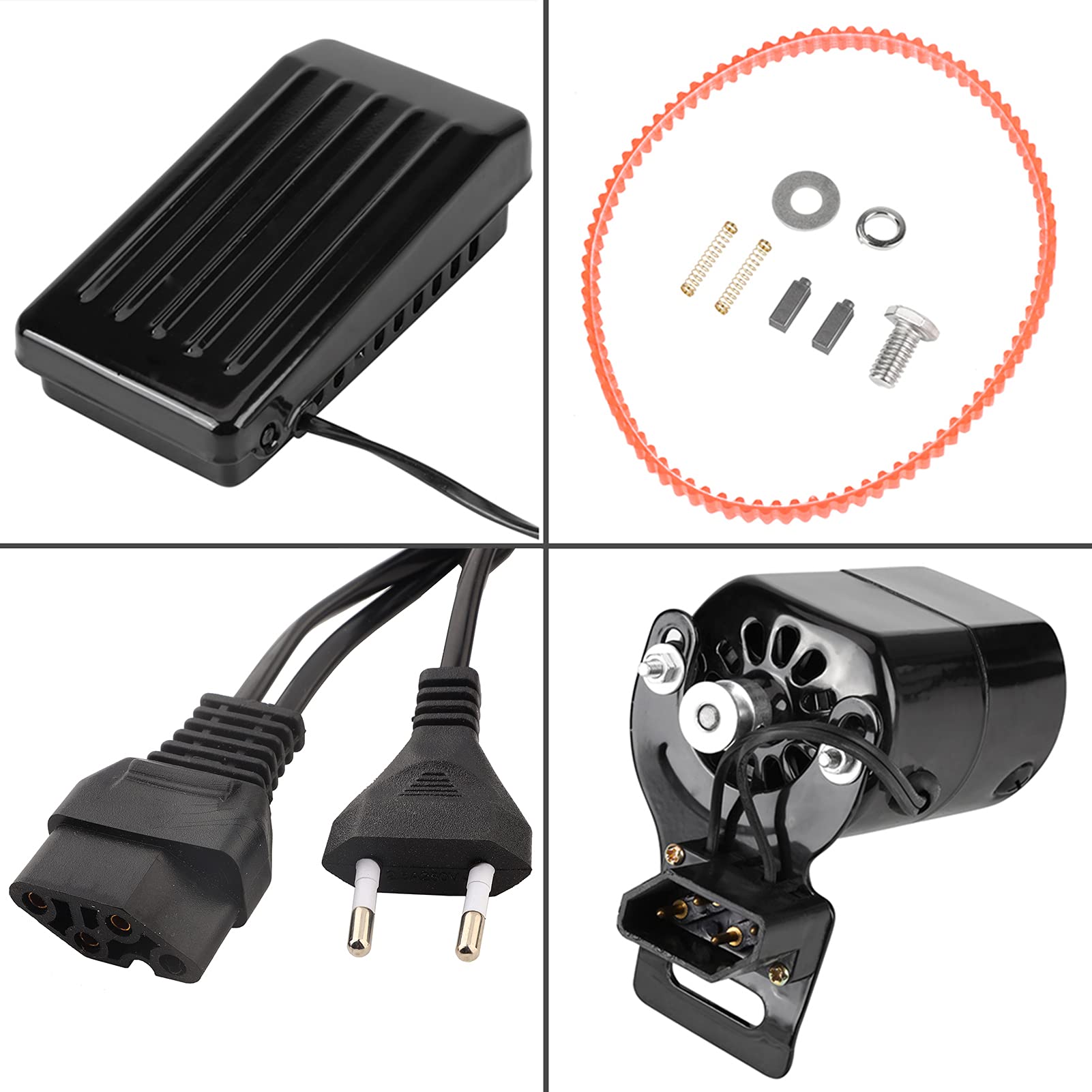Motor Doméstico para Máquina de Coser Antigua, Pedal de Control