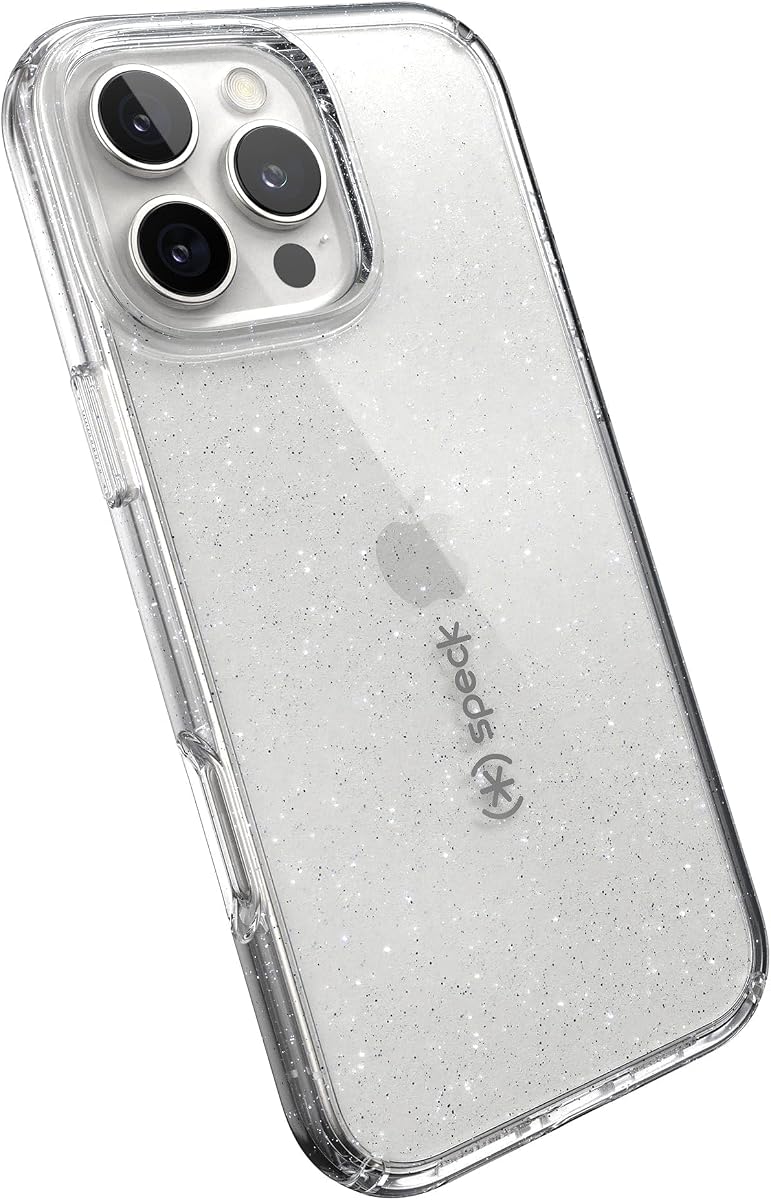 Funda transparente para iPhone 16 Pro Max - Slim GemShell - Transparente/Brillo platino