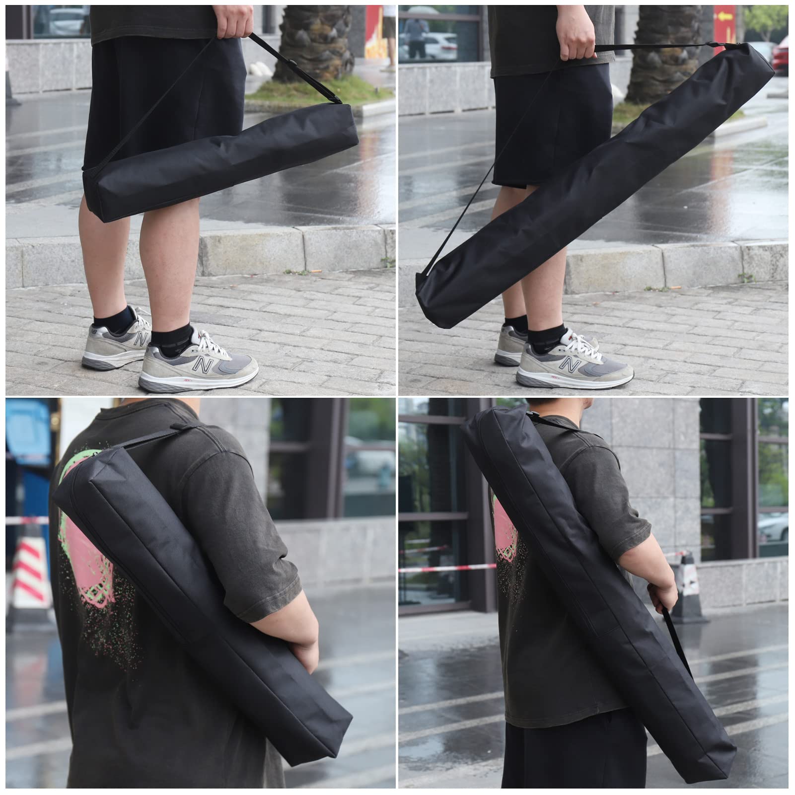 Zocipro 2 Stück Stativtasche, Tragetasche für Lichtständer und Kamera, Tripod Bag mit Tragegriff (100cm/60cm)