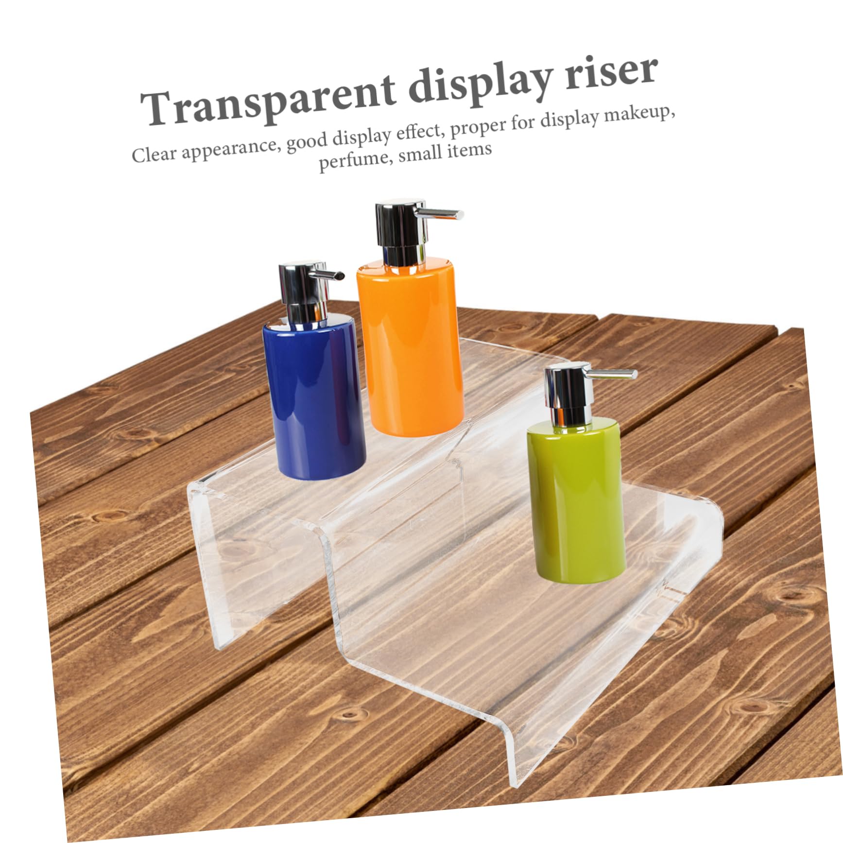 Ciieeo 3 Piezas Soporte Expositor Acrílico Transparente de Stand Compacto para Exhibición Manualidades para Tiendas y Ferias