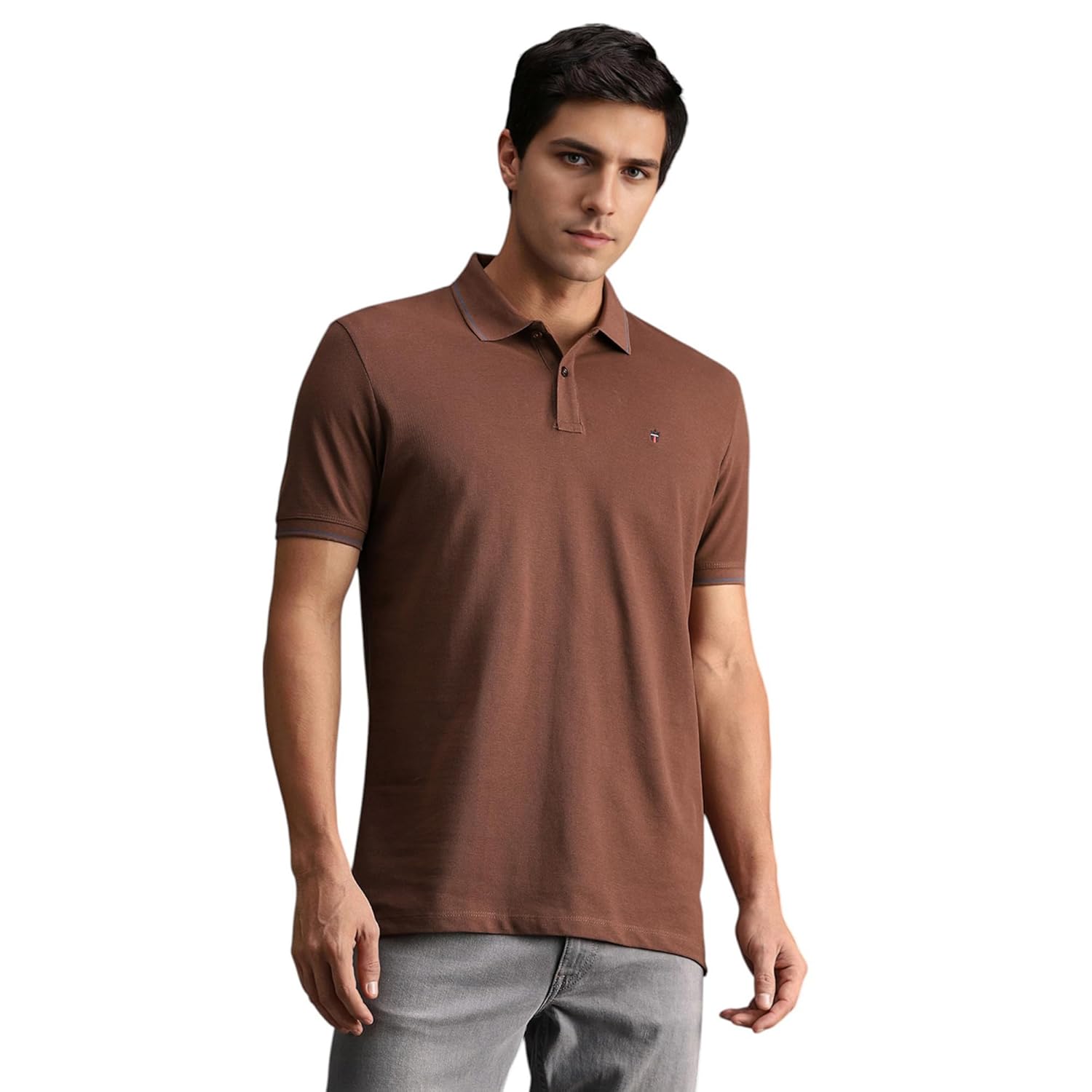 Louis Philippe Men’s Premium Solid Slim Fit Polo T-Shirt | Color Fastness, Breathable & Durable Louis Philippe Men’s Premium Solid Slim Fit Polo T-Shirt | Color Fastness, Breathable & Durable