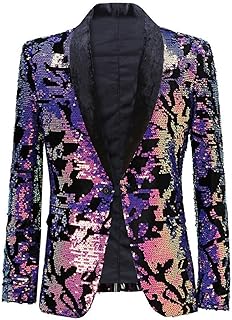 Chaqueta de vestir para hombre con lentejuelas para hombre, color